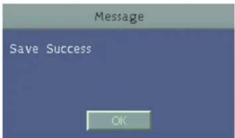 Message Save Success OK