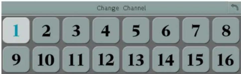 Change Channel 1 2 3 4 5 6 7 8 9 10 11 12 13 14 15 16