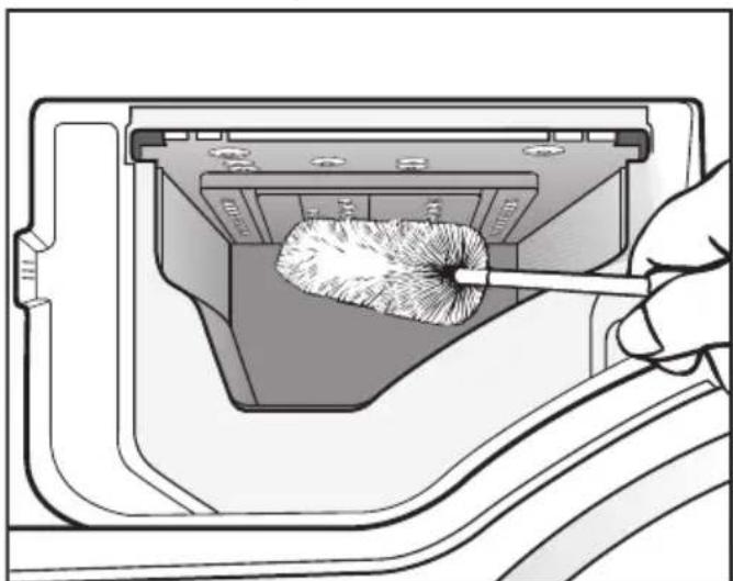 MIELE WTH 130 WPM - Cleaning the detergent dispenser drawer housing - 1