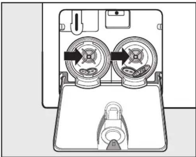 MIELE WTH 130 WPM - Clean the drain filters. - 1