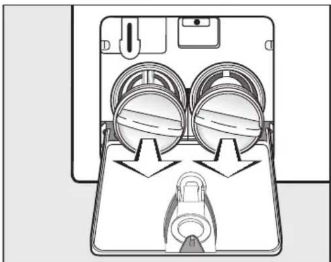 MIELE WTH 130 WPM - Procedure for draining the machine - 2