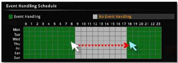 Event Handling Schedule Event Handling No Event Handling Mon Tue Wed Thu Fri Sat Sun