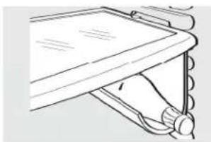 Line drawing of a mechanical device with a handle and scroll (no text or symbols)