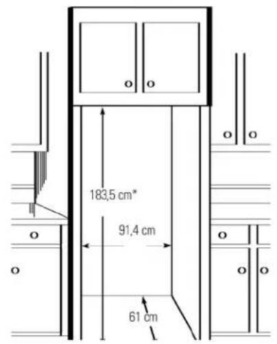 183,5 cm* 91,4 cm 61 cm