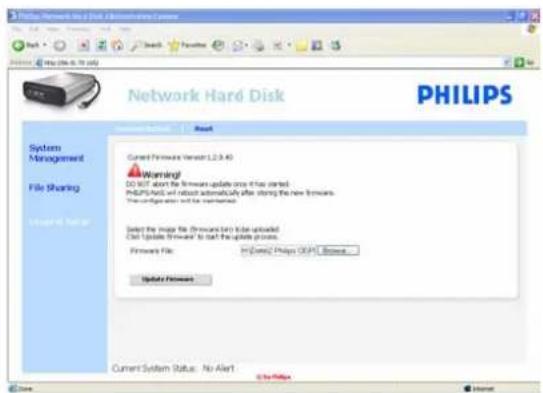 PHILIPS SPD8030 - Firmwareopdatering - 2