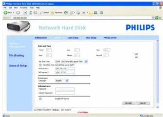 PHILIPS SPD8030 - Sådan konfigureres NAS - 3