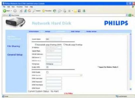 PHILIPS SPD8030 - Enable FTP Server (Aktiver FTP-server) - 1