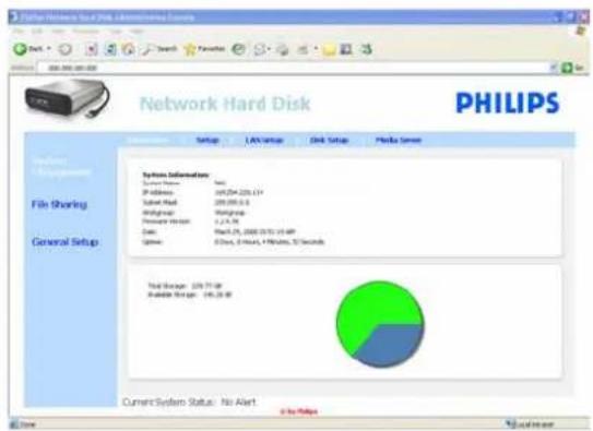 PHILIPS SPD8030 - Sådan konfigureres NAS - 1