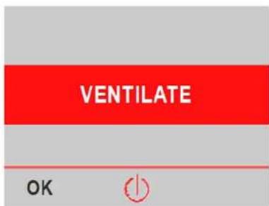 VENTILATE OK ⏻