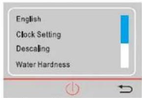 English Clock Setting Descaling Water Hardness
