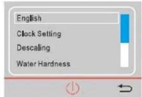English Clock Setting Descaling Water Hardness