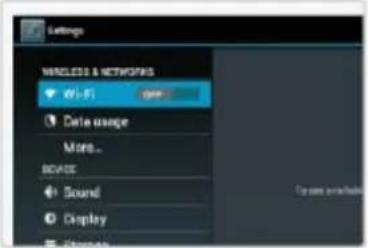 Settings WIRELESS & NETWORKS WiFi-Fi OFF Data usage More... BOADS Sound Display Google