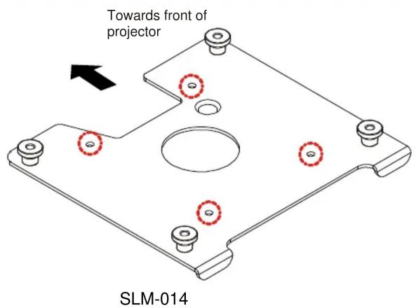 Towards front of projector SLM-014