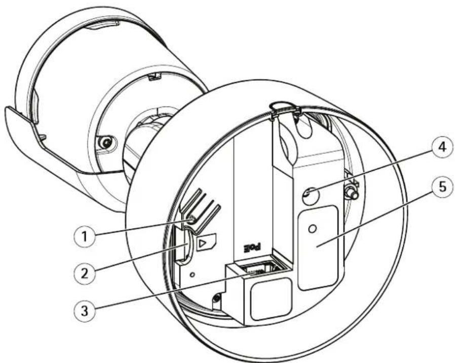 Technical diagram of a device with numbered parts, likely illustrating a mechanical or electronic assembly.