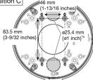 PANASONIC WV-SFV611L - [3] Mount the camera to a ceiling or a wall using base bracket - 4