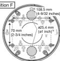 PANASONIC WV-SFV611L - [3] Mount the camera to a ceiling or a wall using base bracket - 5