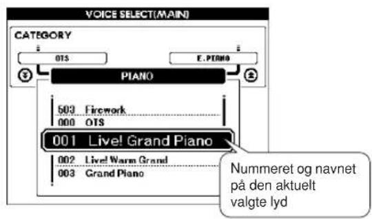 YAMAHA YPG-635 - Tryk på [VOICE]-knappen. - 2