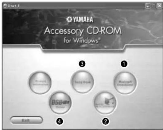 YAMAHA YPG-635 - Indhold på cd-rom'en - 1