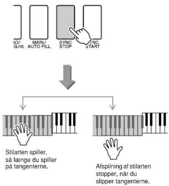 YAMAHA YPG-635 - Tryk på knappen [MAIN/AUTO FILL] (HOVEDFIGUR/AUTO-FILL). - 2