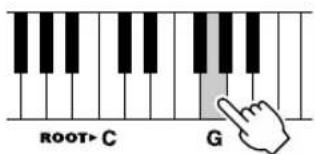 YAMAHA YPG-635 - Opslag i akkordordbogen - 2