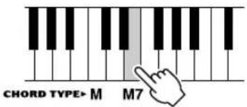 YAMAHA YPG-635 - Opslag i akkordordbogen - 4