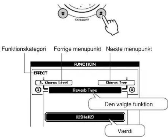 YAMAHA YPG-635 - Valg og indstilling af funktioner - 2