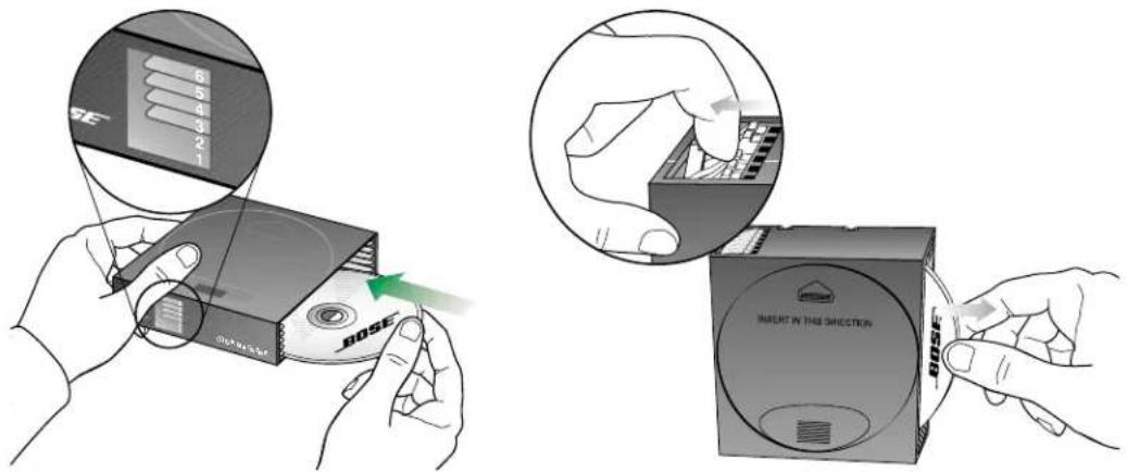 5 4 3 2 1 SE BOSE INSERT IN THE DIRECTION BOSE
