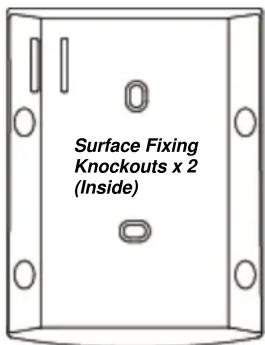 Surface Fixing Knockouts x 2 (Inside)