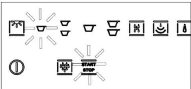 Diagram showing various lighting and control symbols including lights, bowls, smiley faces, switches, and a warning symbol.