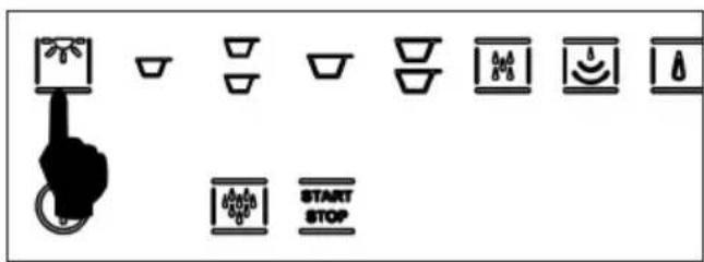 Diagram showing various kitchen and bathroom fixture symbols with labels like 'START STOP' and icons for lighting, sink, sink, and toilet.