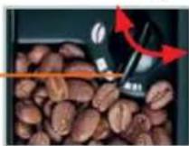 KRUPS Orchestro Dialog FNF245 - Setting the grinding level Indstil malingen - 1