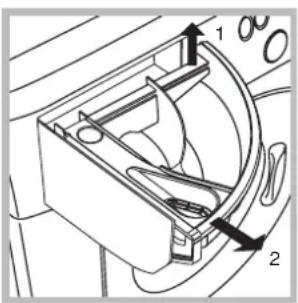 Ariston Thermo AVD149 - Rengjøre vaskemiddelskuffen - 1