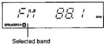 FM 88.1 MHz SPEAKERS > Selected band