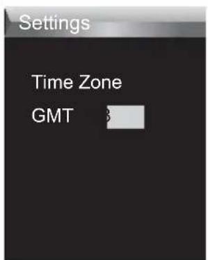 Settings Time Zone GMT 3