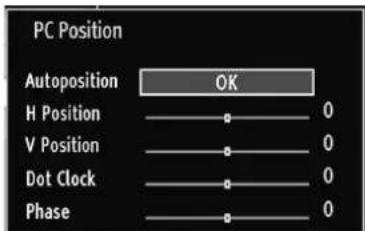 PC Position Autoposition OK H Position 0 V Position 0 Dot Clock 0 Phase 0