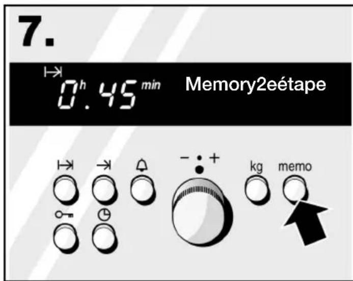 7. →0h.45min Memory2eétape kg memo