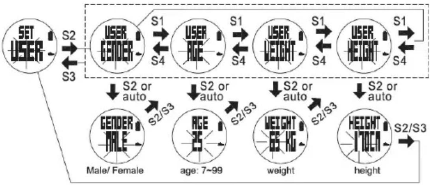 A-Rival SpoQ HR - How to set USER details: - 1