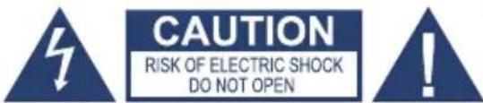CAUTION RISK OF ELECTRIC SHOCK DO NOT OPEN