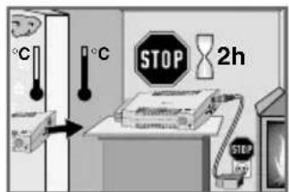°C 1°C STOP 2h STOP