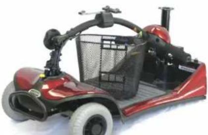 Shoprider Dasher 4 - Folding the Tiller (Fig 5) - 1