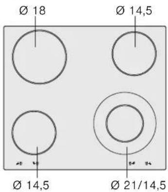 Ø 18 Ø 14,5 Ø 14,5 Ø 21/14,5