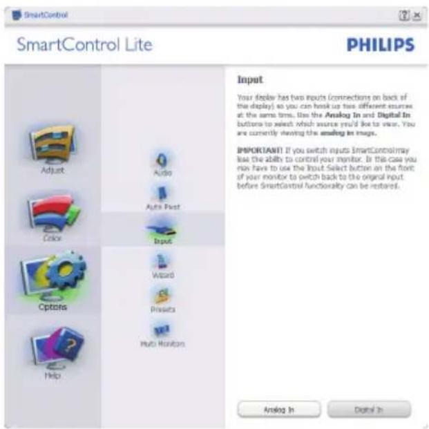 PHILIPS SWV8433 - Options (Alternativer) > Input (Inndata) - 1