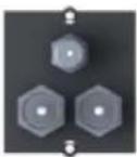 Bachmann 916.0039 - Custom module 1 x BNC R / G / B Black - 2