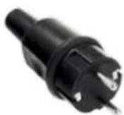 Bachmann 916.0039 - Solid rubber plugs and couplings 16 A / 250 V\~ - 2