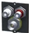 Bachmann 916.0039 - Custom module 1 x S-Video + Cinch stereo White - 8