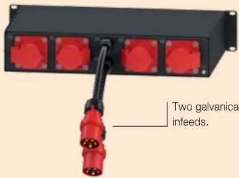 Two galvanica infeeds.