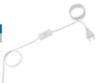 Bachmann 916.0039 - Euro supply cable with intermediate switch, PVC, 70°C - 2