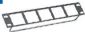 Bachmann 916.0039 - 10" custom module panel 1 U Black anodised aluminium - 1