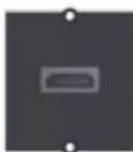 Bachmann 916.0039 - Custom module 1 x HDMI keystone Black - 1