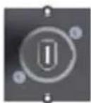 Bachmann 916.0039 - Custom module 1 x USB 2.0 B / A Black - 2